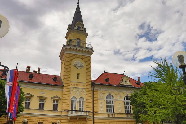 Miejski Budynek Administracyjny Miasta Kikinda Regionie Wojwodiny Serbii — Zdjęcie stockowe
