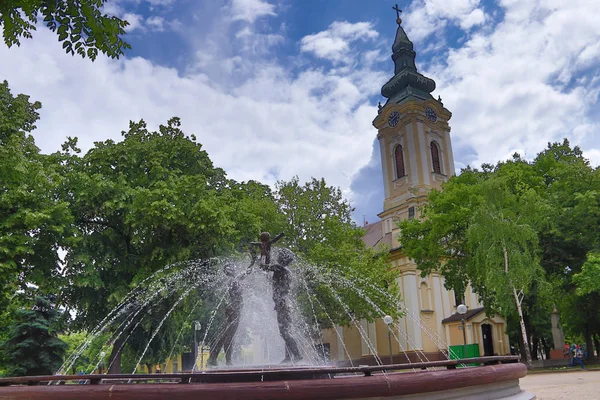 1769年にセルビアのキキンダ市に建設された聖ニコラ正教会 セルビア語 ククヴァ スヴェトグ ニコル ヴォイヴォディナ地方 — ストック写真