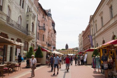 Macaristan'da Szeged şehrinin güzel mimarisi