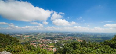 San Marino köyüne panaramic görünümü