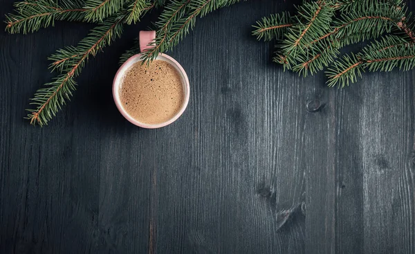 Palla di Natale fatta da una tazza di caffè — Foto Stock