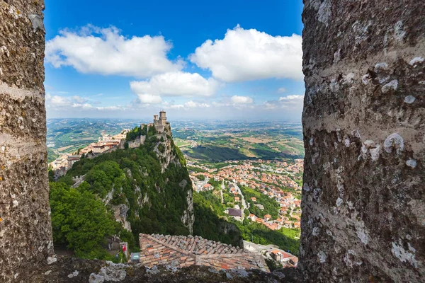 圣马力诺共和国圣马力诺La Rocca Guaita要塞 — 图库照片