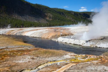 Renkli sıcak su havuzu Yellowstone Milli Parkı, ABD