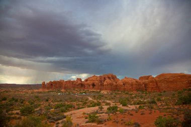 Arches Ulusal Parkı manzaraları, Utah, ABD