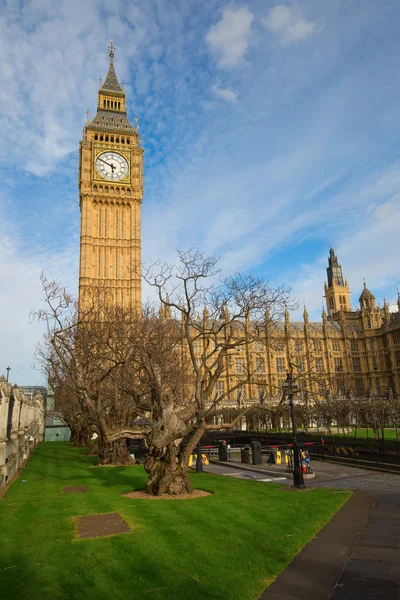 Wieża Zegarowa Big Ben Londynie Wielka Brytania — Zdjęcie stockowe