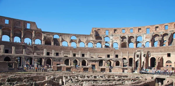Ruïnes Van Beroemde Colosseum Rome Italië — Stockfoto
