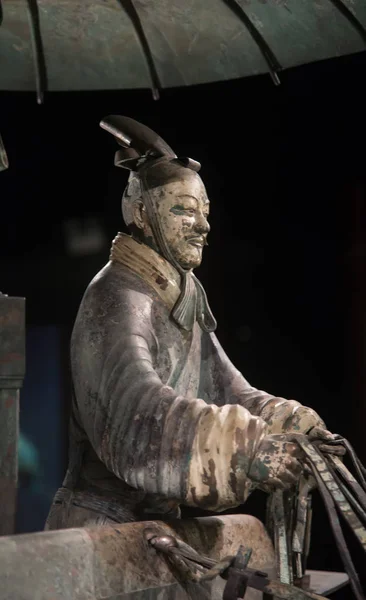 Xian China Октября 2017 Года Знаменитая Скульптура Терракотовой Армии Мавзолее — стоковое фото