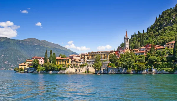 Panoramautsikt Cernobbio Como Lake Italia – stockfoto