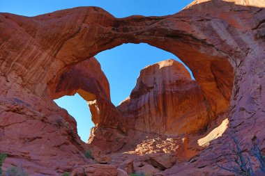 Ünlü çift kemer Arches National park, Utah, ABD
