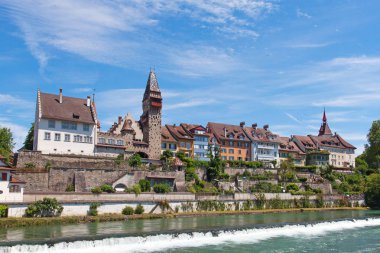 İsviçre, Zürih yakınlarındaki Bremgarten eski kasabası.