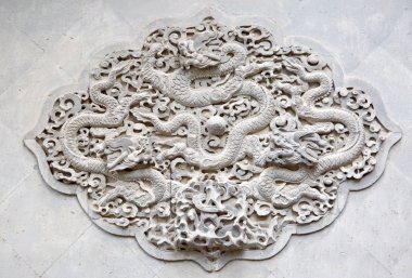 Beijing, Çin - 14 Ekim 2017: Yasak Şehir (Sarayı Müzesi), kimden Ming Hanedanı Çin İmparatorluk Sarayı sonuna Qing Hanedanı (1420-1912).