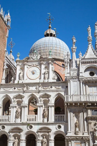 Fassade Des Dogenpalastes Venedig Italien — Stockfoto