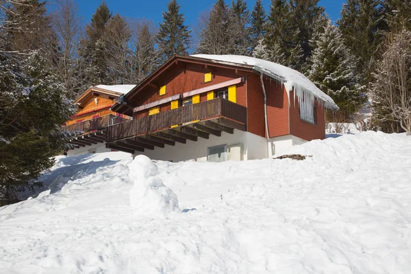 Wnter, İsviçre İsviçre Alpleri'nde rahat ev.