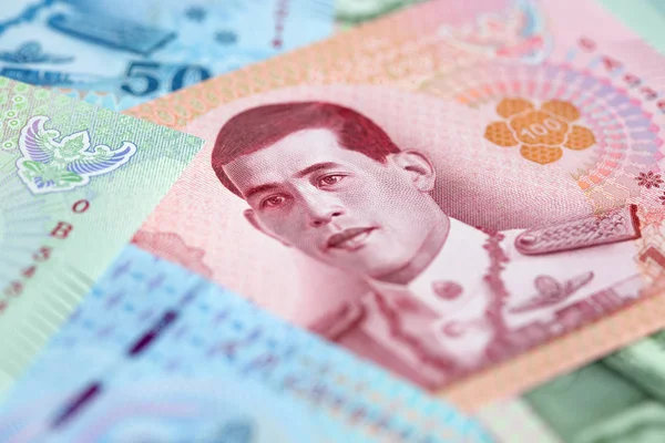 Bankbiljetten Van Thailand Nieuwe Ontwerp Uitgegeven 2018 — Stockfoto