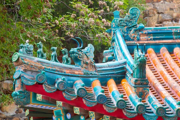 Beijing, Çin - 14 Ekim 2017: Yasak Şehir (Sarayı Müzesi), kimden Ming Hanedanı Çin İmparatorluk Sarayı sonuna Qing Hanedanı (1420-1912).