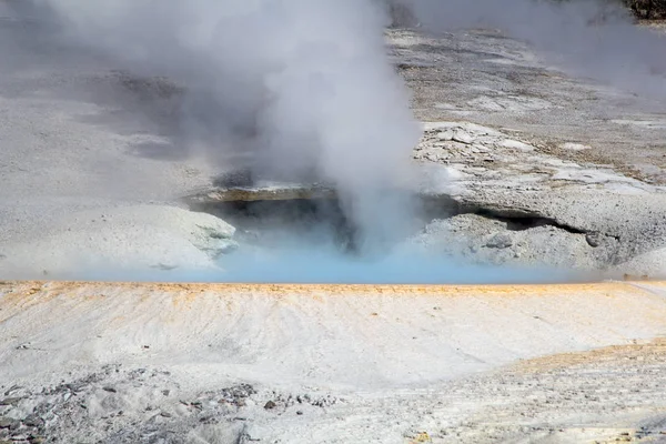 Bacia Geyser Norris Parque Nacional Yellowstone Eua — Fotografia de Stock