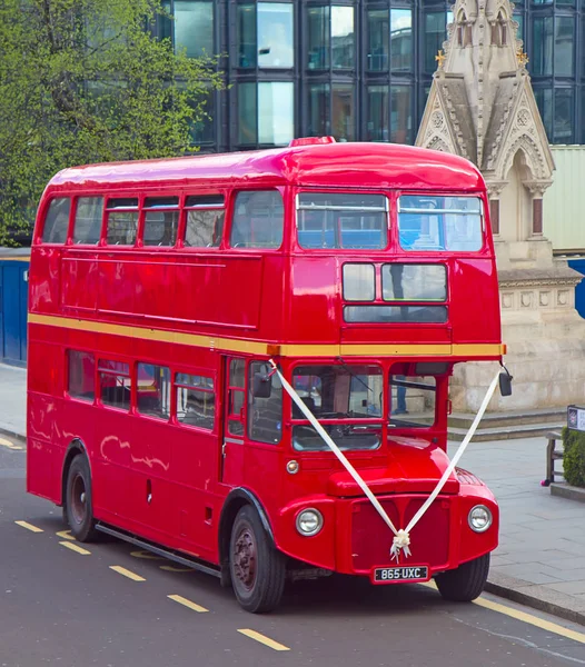 Berömda Londons Dubbeldäckare Street Storbritannien — Stockfoto