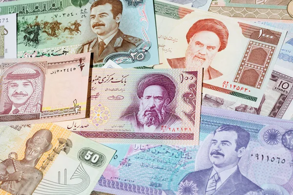 Berbagai Uang Kertas Timur Tengah — Stok Foto