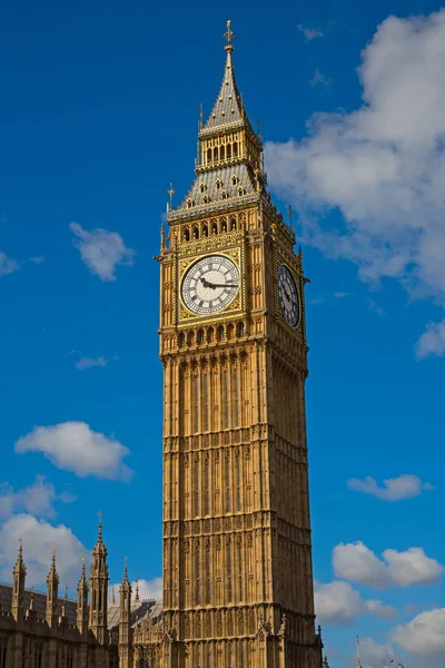 Famosa Torre Del Reloj Big Ben Londres Reino Unido — Foto de Stock