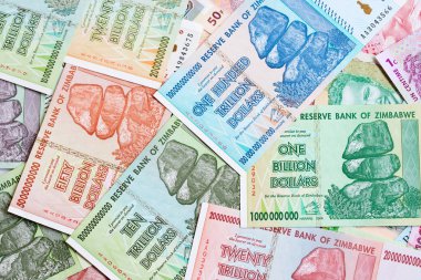 Yüksek enflasyondan sonra Zimbabwe 'nin banknotları