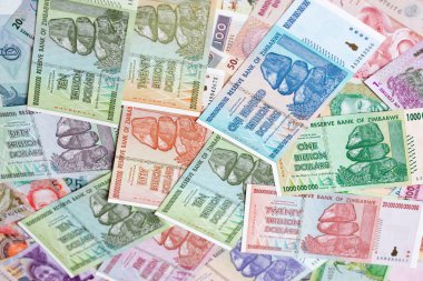 Yüksek enflasyondan sonra Zimbabwe 'nin banknotları