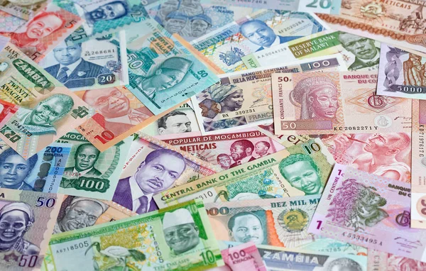 Variety African Banknotes — Stock Photo, Image