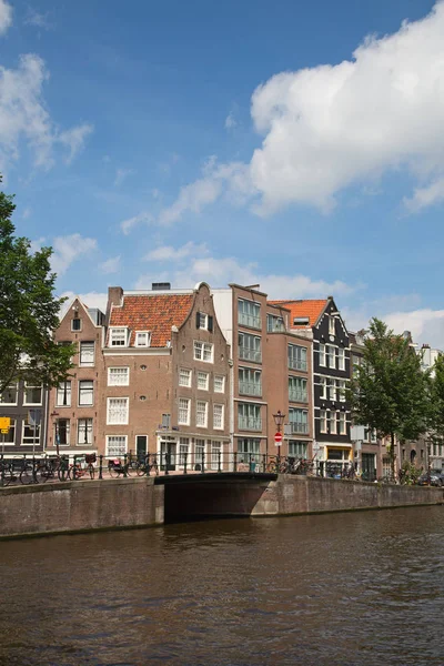 Amsterdão Julho Canais Cidade Amsterdã Julho 2016 Amsterdã Holanda Canais — Fotografia de Stock