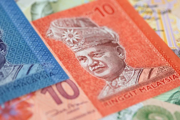 Sedlar Malaysias Och Ringgit Anteckningar — Stockfoto