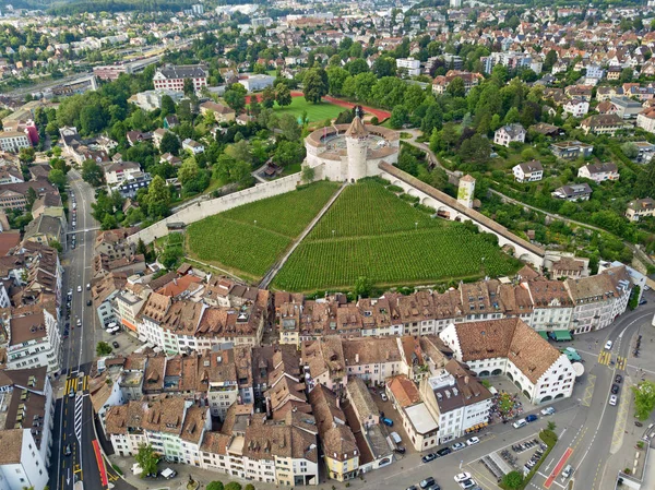 Flygfoto Över Staden Schaffhausen Schweiz — Stockfoto