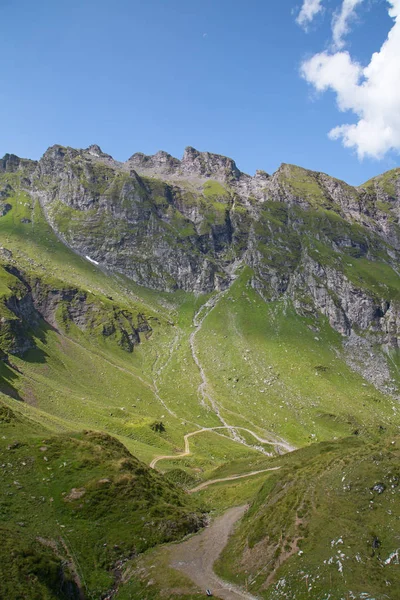 Paisaje Verano Región Del Pizol Alpes Suizos —  Fotos de Stock