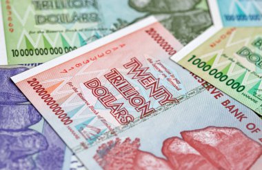 Yüksek enflasyondan sonra Zimbabwe 'nin banknotları