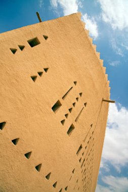 Suudi Arabistan Krallığı Ar Riyad yakınlarındaki eski şehir Diriyah 'ın sokakları