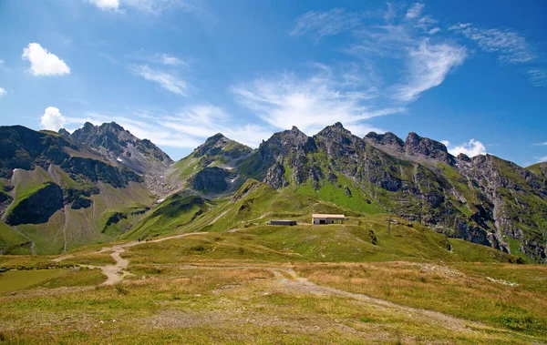 Paisagem Verão Região Pizol Alpes Suíços — Fotografia de Stock