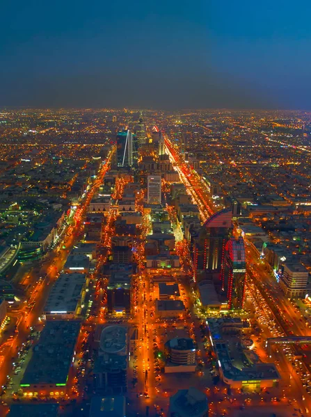 Riyadh Febrero Vista Aérea Del Centro Riad Febrero 2016 Riad — Foto de Stock