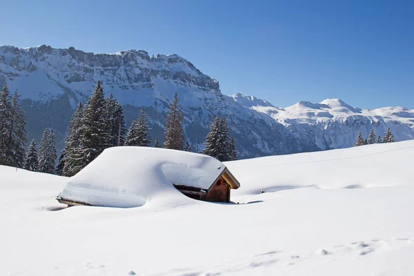 Winter Den Schweizer Alpen Schweiz — Stockfoto