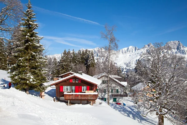 Invierno Los Alpes Suizos Suiza — Foto de Stock