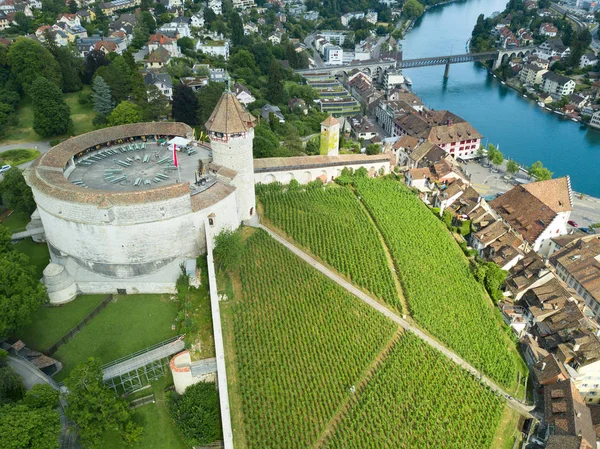 Aerial View Schaffhausen City Switzerland — Stock Photo, Image