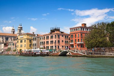 Antik şehrin sokakları Venedik, İtalya