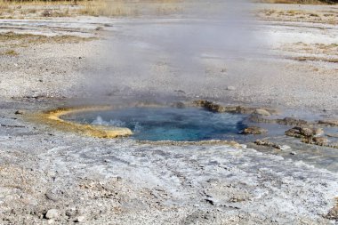 Yellowstone Ulusal Parkı, ABD 'de renkli sıcak su havuzu