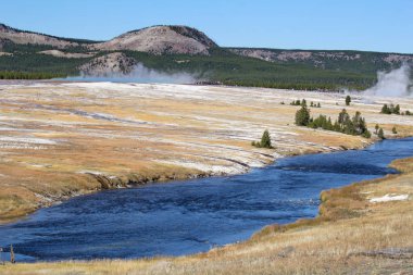Firehole nehirde Yellowstone Milli Parkı