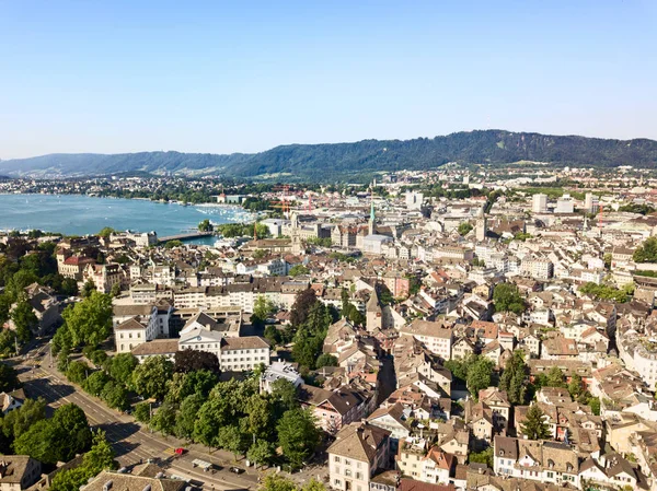 Zürich Mai Luftaufnahme Der Zürcher Altstadt Mai 2015 Zürich Schweiz — Stockfoto