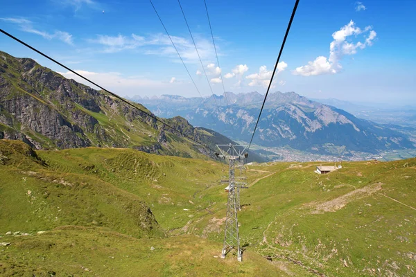Летний Пейзаж Регионе Пизол Швейцарские Альпы — стоковое фото