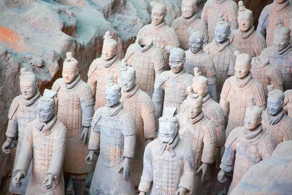 Xian China Octubre 2017 Famoso Ejército Terracota Xian China Mausoleo —  Fotos de Stock