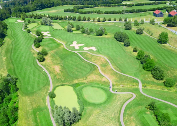 Groen Gras Van Golfbaan — Stockfoto