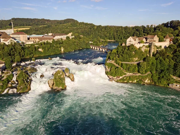 Рейнфалл Самый Большой Водопад Европе — стоковое фото