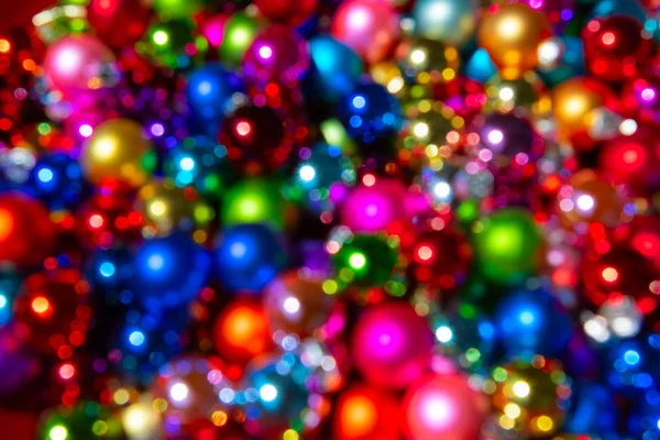 Background Made Defocused Ligths Christmas Decorations — Stock Photo, Image