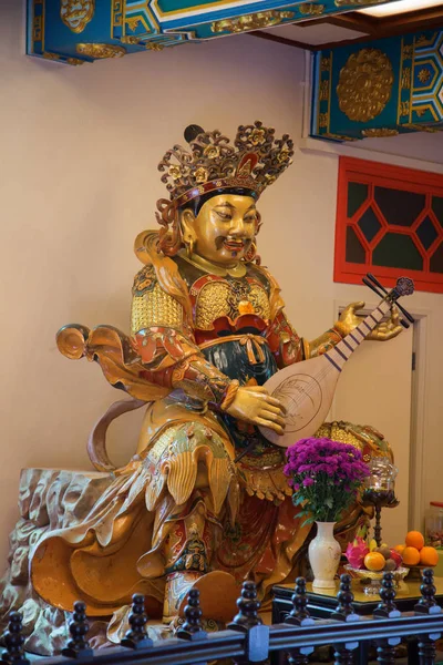 Intérieur Monastère Lin Sur Île Lantau Hong Kong — Photo