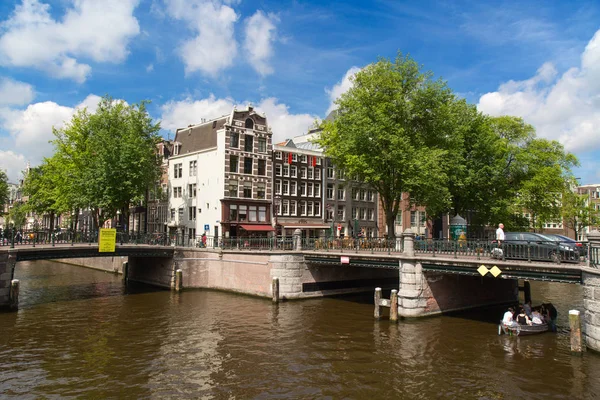 Amsterdam July Canals Amsterdam City July 2016 Amsterdam Netherlands Historical — Stock Photo, Image