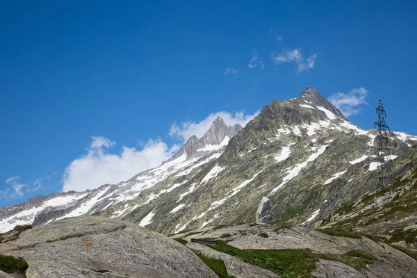 Альпійські Переходи Серпентин Переходять Фурка Грімсель — стокове фото