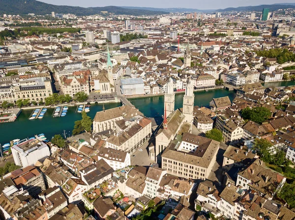 Zurich Mei Luchtfoto Van Zürich Historische Centrum Mei 2015 Zurich — Stockfoto